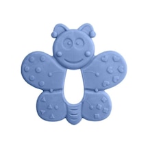 Bambino Kauçuk Yumuşak Diş Kaşıyıcı Mavi Kelebek Mavi