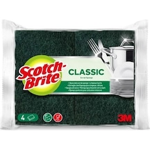 Scotch Brite Bulaşık Süngeri Yeşil 4'lü Klasik 4'lü