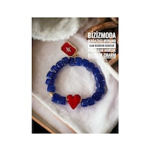 Murano Cam Bodrum Boncuk Charm Nazar Boncuk Bileklik Nazar Boncuklu Bileklik Lacivert 51019119