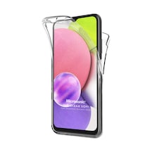 Microsonic Samsung Galaxy Uyumlu A05 Kılıf 6 Tarafı Tam Full Koruma 360 Clear Soft Şeffaf -
