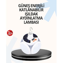 Katlanabilir 5 Kanatlı Solar Led Bahçe Ve Kamp Lambası