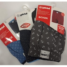 Yıldız 43 Erkek Havlu Bel Desenli Boxer 3 Adet 001