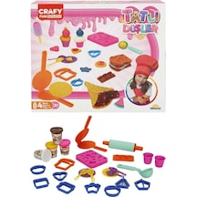 Mey İthalat Crafy Tatlı Düşler Oyun Hamuru Seti 200 G 22 Parça Pembe