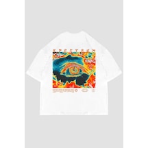 Tarzsokak Spectrum Baskılı Beyaz Oversize Unisex