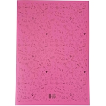 100 Yaprak Kareli Defter Plastik Kapak A-4 1 Adet Pp Kapak Büyük Boy Kareli Defter 100 Sayfa A4 Desenli Kapak Fuşya