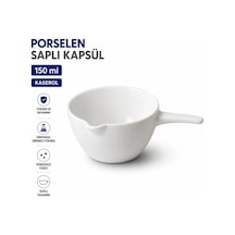 Porselen Saplı Kapsül 150 Ml Kaserol