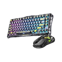 Gravastar Mercury K1 Lite+m2 Kablosuz Rgb Işıklı Mekanik Q Gaming Klavye Ve Optik Mouse Seti