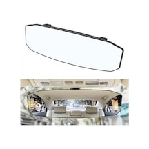 Polham Mobile 30x9 Cm Ultra Geniş Araç İçi Geniş Açılı Araç Dikiz Aynası, Kavisli, Genişletilmi Standart