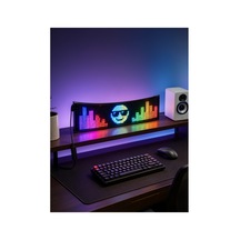 Rgb Led Panel 16x96-2-1 Çok Renkli Usb Bağlantılı Görsel Gösterimli