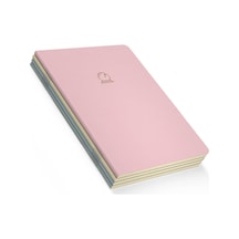 Magic Notebooks Series, Çizgisiz, Toplam 192 Sayfa, Her Biri 48 Sayfa, Tel Dikiş, Esnek Kapak,