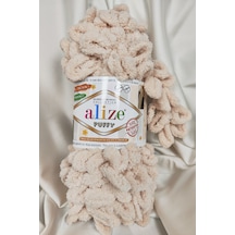 Puffy Sütlü Kahve El Örgü İpi 100gr. 9mt. 5'li Paket - Renk: 889
