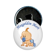 Famous Bebek Şekeri Magnet Bebek Mevlüt Hediyelik Isimli Kapak Açacak  (434856295)