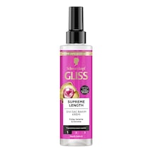 Gliss Supreme Length Sıvı Saç Bakım Kremi - Biotin Kompleksi Ve Şakayık Çiçeği Özü İle 200 Ml 2 Adet