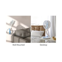 Ulzyvf Taşınabilir Usb Şarjlı Katlanır Fan & Gece Lambası - Duvara Monte Veya Masaüstü Kullanım Yeşil Yeşil