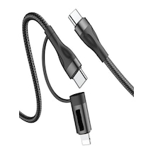 PD ACK-93 2in1 3A 60w Type-C 20 W Lightning 1.2 M Örgü Şarj Kablosu