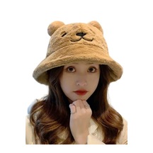 Mood Agenda Kadın Sevimli Ayı Kulak Peluş Bucket Şapka Camel