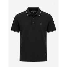 Classics Men Gewer Slim Fit Erkek Polo Yaka Kısa Kol Tişört 7680 Siyah