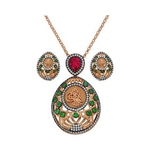 Argentum Concept - Tuğralı Rose Gümüş Set