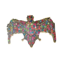 Hdmarketim Hdmarketim Otantik Swarovski Taşlı Yarasa Kelepçe Metal Bileklik N11.88356 Çok Renkli
