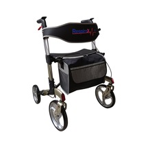 Rr-04 Respirox Çantalı Lüks Gri Rolatör Alüminyum Katlanır