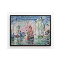 Modern Sanat Signac La Rochelle Limanı Girişi Çerçevesiz Poster 21x30 Cm A4 Tablo Modern Sanat