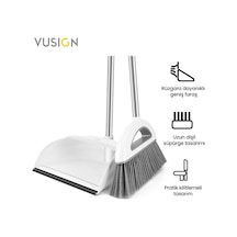 Vusıgn Süpürge Takımı Serisi 41.5x24.5x10 Cm Beyaz