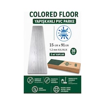5 Metrekare Açık Gri Kendinden Yapışkanlı Suya Neme Dayanıklı Pvc-lvt Yer Kaplama Parkesi Nwyp02