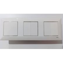 Viko Meridian Beyaz 3lü Set Komütatör + Komütatör+ Anahtar