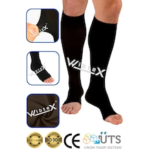 Wibtex Unisex Çift Diz Altı Varis Çorabı
