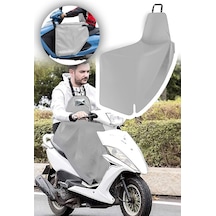 Xmlbayiciniz Bundera Scooter Diz Koruma Örtüsü Gri Yağmur Soğuk Rüzgar Önleyici Rüzgarlık Motorsiklet Dizlik Genel