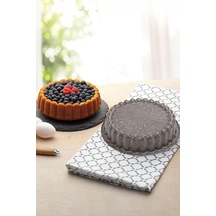 Karbon Çelik 22 Cm Yuvarlak Dilimli Tart Turta Kek Kalıbı Cin803khv Diğer