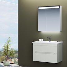 Orka Varna 80 Cm Mdf Mat Kaşmir Banyo Dolabı Takımı Çok Renkli