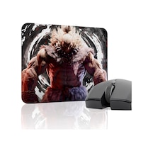 Street Fighter Kaymaz Dikişli Kauçuk Oyuncu Mousepad V4 - 22x18 Gaming Mouse Pad Fare Altlığı