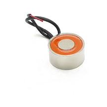 Ø40 20 Mm 24v Elektromıknatıs M5 Bağlantılı, Yandan Kablo Çıkışlı, %50 Çalışma, Otomasyon Ve Elektromekanik Kilit Sistemleri İçin