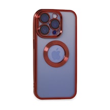 Apple Uyumlu   iPhone 15 Pro Kılıf Slot Silikon - Kırmızı