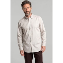 Bisse Casuel Regular Fit Spor Pamuk Bej Erkek Gömlek Gmgbr2023001 D07 Bisse Casuel Regular Fit Spor Pamuk Bej Erkek Gömlek Gmgbr2023001 D07