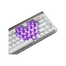 Xvx Optic Heart 21-tuşlu Şeffaf Keycaps Tuş Takımı Seti