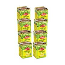 Burcum Yeşil Dökme Çay Teneke Kutu 100 Gr. Sekizli Paket