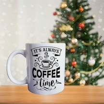 Hayat Kahveyle Daha Güzel Porselen Kupa 605 Beyaz