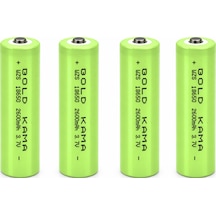8650 2600mah Li-ion Şarj Edilebilir Pil 4 Adet Bir Arada