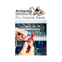 Siyah Elektrik Bandı 50 Adet Pvc İzolo Bant Elektrikçi Bandı Su Geçirmez Isıya Dayanıklı Yalıtım Bandı 1 Adet