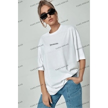 Tarzsokak Spectacular Beyaz Oversize Salas Boyfriend Kadın