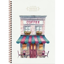 Keskin Color A4 Çizgili Spiralli La Plume Shop Defter - Pembe Pembe