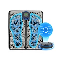 Yüksek Kaliteli Ems Ayak Masajı - Elektrikli Ayak Masaj Matı - Kas Stimülatörü Akupunktur Rahatlama - Katlanır Taşınabilir Ayak Masaj Makinesi - Usb Şarj Edilebilir Çok Renkli