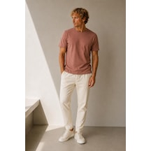 Alexandergardi Pamuklu Basic T-shirt Camel