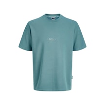 Jack & Jones Fusion Back Print Erkek Mavi Tişört 12289911-nac