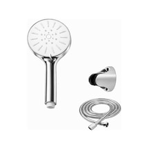 Krom Beyaz Duş Başlığı Seti Banyo Duş Başlığı Gri Eva Diğer