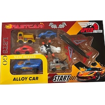 Fast Car Arabalar Uçak Ve Helikopter Plastik Oyuncak Seti Çok Renkli