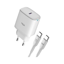 Linktech C312 30W PD Gan3 Type-C Kablolu Şarj Aleti Set