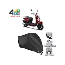 RKS Pollo 50 Motosiklet Brandası ( Kilit Uyumlu - Siyah